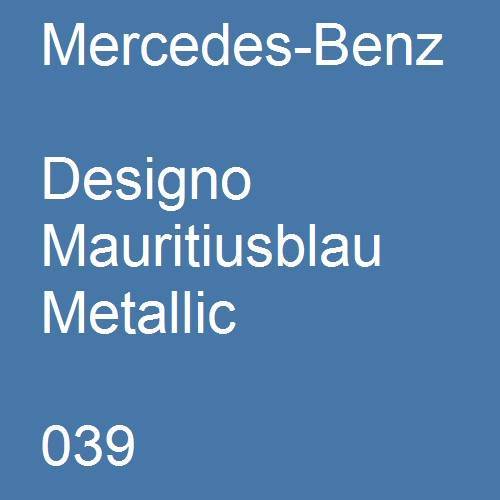 Mercedes-Benz, Designo Mauritiusblau Metallic, 039.